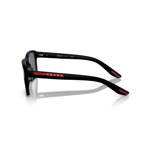 New PRADA LINEA ROSSA Black Rectangle PS 05YS 1BO-10A Sunglasses Women - Picture 3 of 6